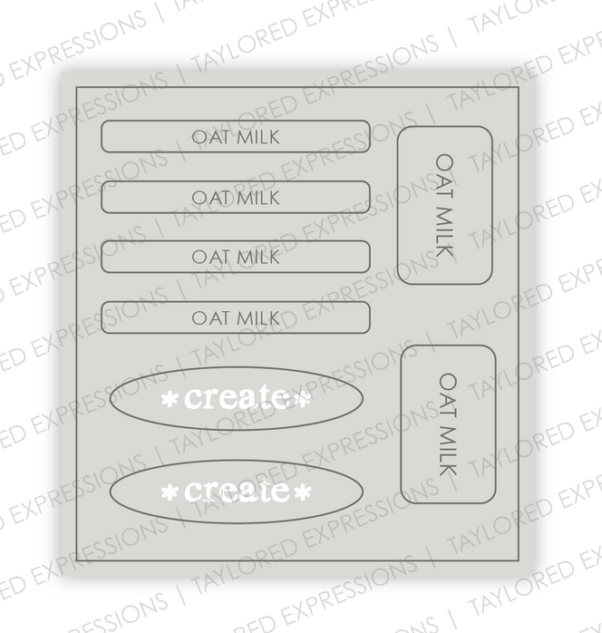 Graphic of Love to Label Sticker Sheet - Oat Milk which is a light gray color.