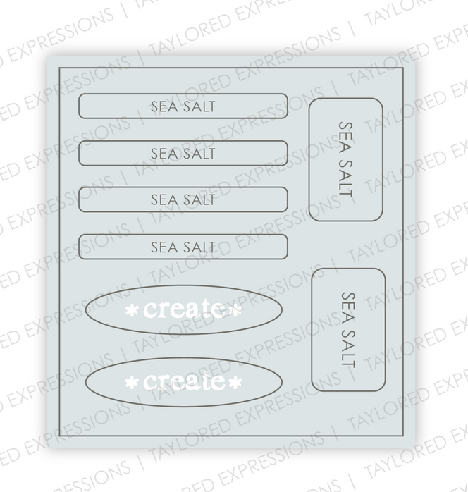 Graphic of Love to Label Sticker Sheet - Sea Salt which is a white, grey color.