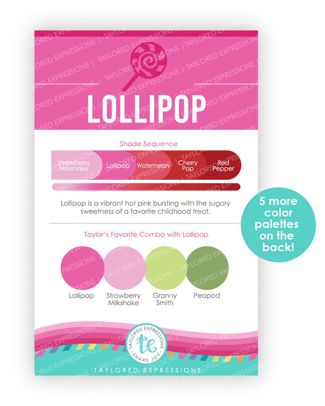 Graphic of Palette Playbook - Lollipop which is a pink color.