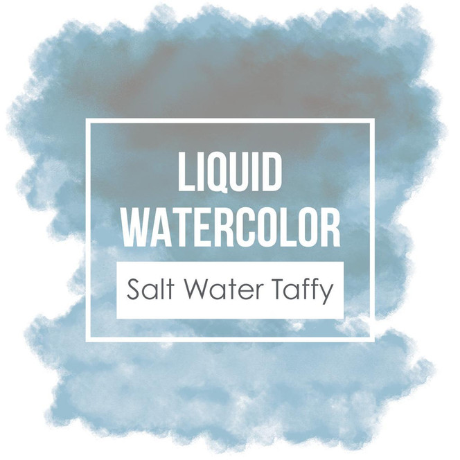 Graphic of TE Liquid Watercolor - Salt Water Taffy which is used for papercrafting.
