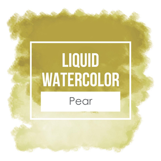 Graphic of TE Liquid Watercolor - Pear which is used for papercrafting.