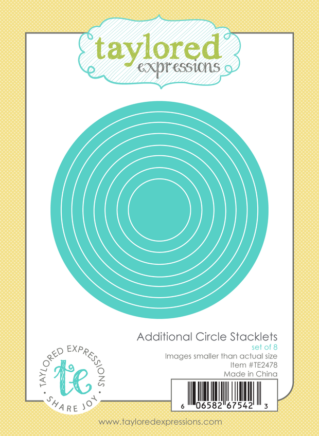 Graphic of Additional Circle Stacklets Die Set which includes circles for papercrafting.