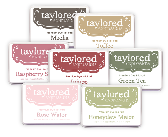 Graphic of TE Premium Ink - Full Size - In Stitches Bundle which includes 7 different full size ink pads.