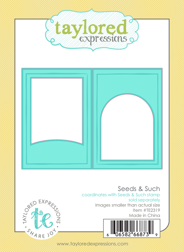 Graphic of Seeds & Such die set which is used for papercrafting.