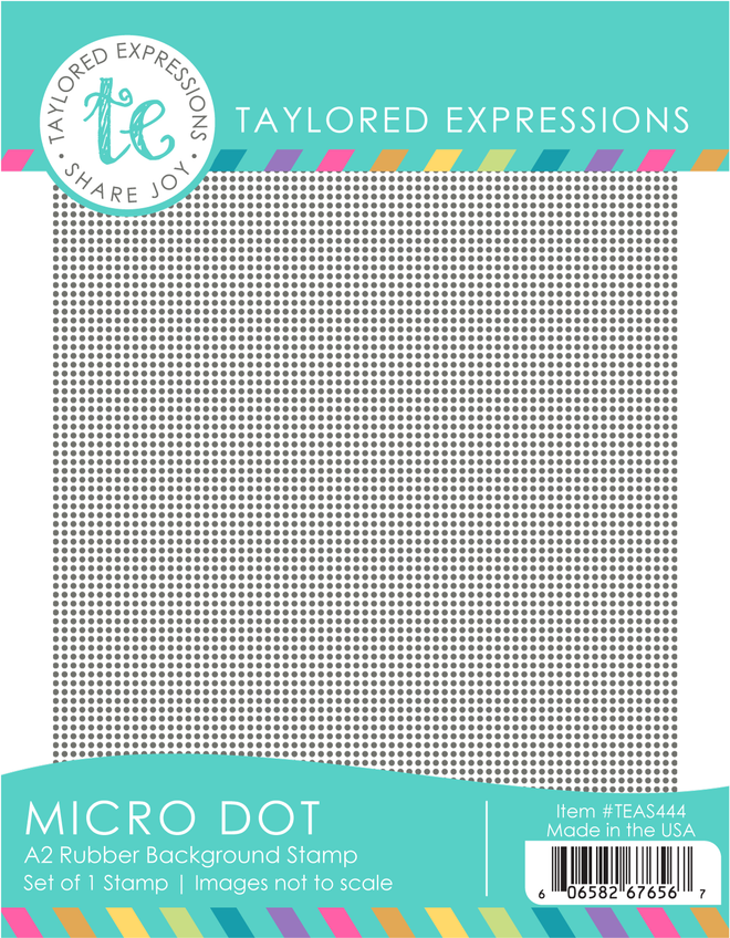 Graphic of Micro Dot Background Stamp which is a stamp used for papercrafting.