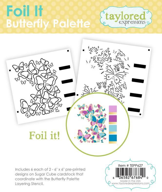 Graphic of Foil It - Butterfly Palette which includes butterflies for papercrafting.