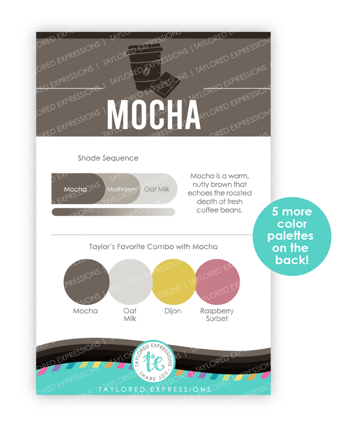 Image of Palette Playbook - Mocha which is a brown color.