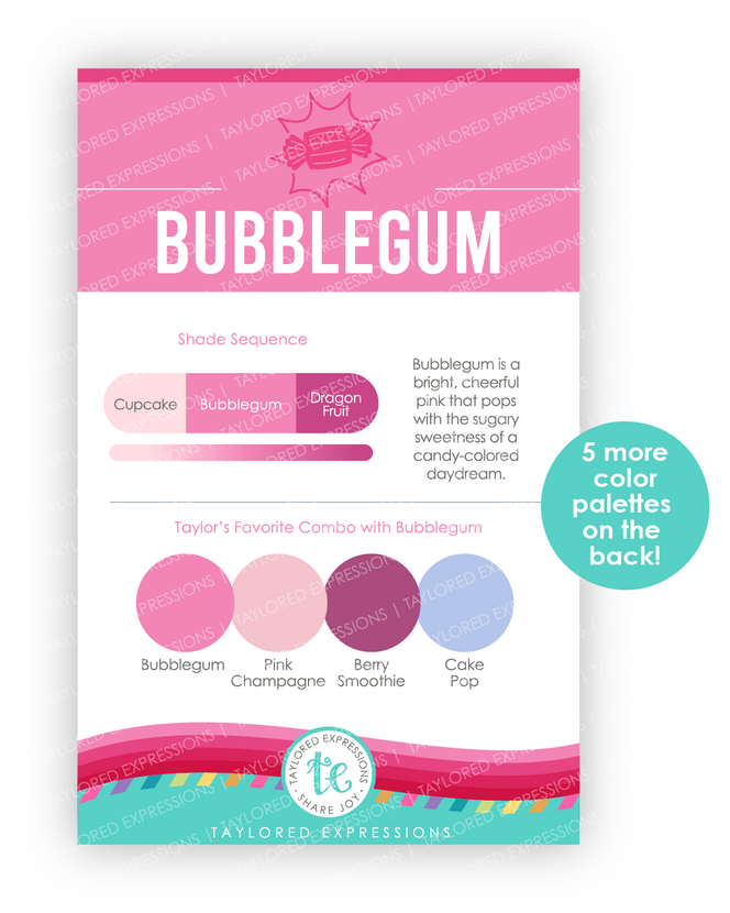 Image of Palette Playbook - Bubblegum which is a pink color.