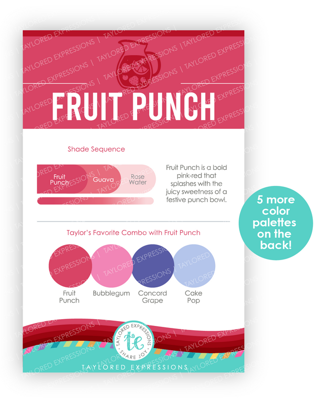 Image of Palette Playbook - Fruit Punch which is a red pink color.