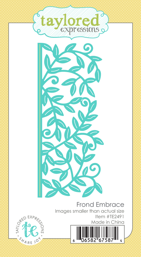 Graphic of Frond Embrace Die which includes vines used for papercrafting.
