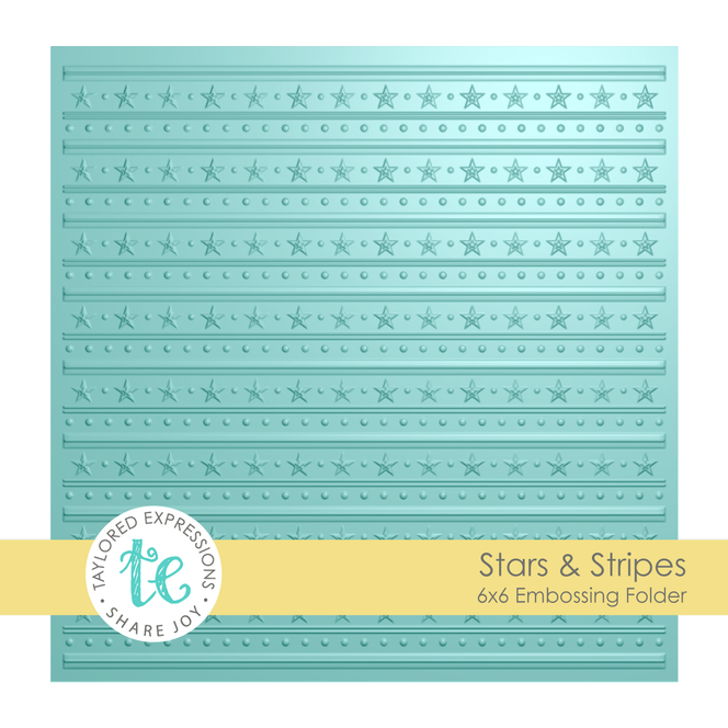 Graphic of 3D Embossing Folder - Stars & Stripes which is used for papercrafting.