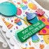 Handmade greeting card with balloon on it and may all your wishes come true sentiment on it.