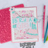 Handmade greeting card with party hat on it and birthday girl sentiment on it.