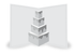 Graphic of card with pop up cake in the middle.