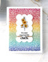 Handmade greeting card with springtime decor on it and to my favorite chick sentiment on it.