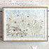 Handmade greeting card with flowers on it and with sympathy sentiment on it.