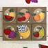 Handmade greeting card with fruit on it and form the whole bunch sentiment on it.