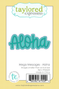 Graphic of Mega Messages - Aloha Die Set which is used for papercrafting.
