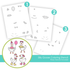 Graphic of Silly Goose Coloring Stencil which has geese on it and is used for papercrafting.