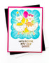 Handmade greeting card with geese on it and happy birthday you silly goose sentiment on it.