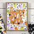 Handmade greeting card with ghosts on it and happy halloween sentiment on it.