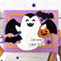 Handmade greeting card with ghost on it and got candy? treat yo'self sentiment on it.