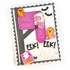Handmade greeting card with mailbox on it and ghosts with eek sentiments on it.