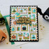 Handmade greeting card with halloween postage on it and happy haunting sentiment on it.