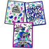 Three handmade greeting cards with ghosts, spiderwebs, and haunted house on it and various halloween sentiments on each.