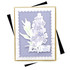 Handmade greeting card with flower on it and thank you sentiment on it.