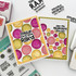 Two handmade greeting cards with smiley faces on each and various uplifting sentiments on each.