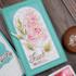 Handmade greeting card with flower on it and thanks so much sentiment on it.