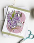 Handmade greeting card with flower on it and stay strong sentiment on it.