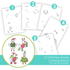 Graphic of O Christmas Goose Coloring Stencil which is used for papercrafting.