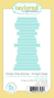 Graphic of Simple Strips Backer Die - Straight Edge which includes a die for papercrafting.