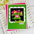 Handmade greeting card with telephone on it and hello friend sentiment on it.