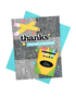 Handmade greeting card with crayons on it and pencils with thanks, you make a difference sentiment on it.