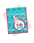 Handmade greeting card with cake on it and 18 with party hat on it and it's your day sentiment on it.