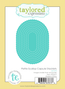 Graphic of Petite Scallop Capsule Stacklets Die Set that are used for papercrafting.