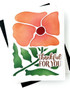 Handmade greeting card with flower on it and thankful for you sentiment on it.