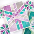 Handmade greeting card with snowflake pattern on it and 'tis the season sentiment on it.