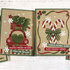 Two handmade greeting cards with car and candy cane on each and holiday sentiments on each.