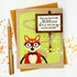 Handmade greeting card with a fox driving on it and may you live to be so old your driving scares people sentiment on it. Handmade greeting card with a fox driving on it and may you live to be so old your driving scares people sentiment on it.