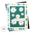 Handmade greeting card with flowers on it and get well soon sentiment on it.