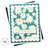 Handmade greeting card with flowers on it and thank you sentiment on it.
