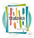 Handmade greeting card pens and pencils on a notepad with you're the best sentiment on it.