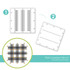 Graphic of Plaid Layered Stencil which includes two stencils for paper crafting.