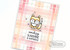 Handmade greeting card with fox on it and sending sunshine and happiness sentiment on it.