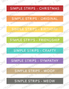 Simple Storage Stickers
