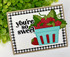 Gingham Check Background Stamp